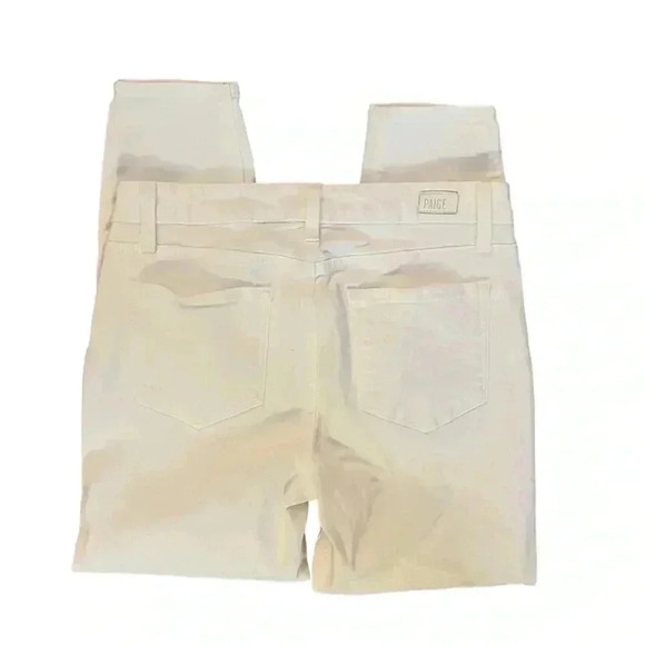 Paige White Hoxton Cropped Skinny Jeans - Picture 6 of 8